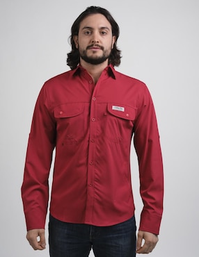 Camisa casual Pavini manga larga para hombre