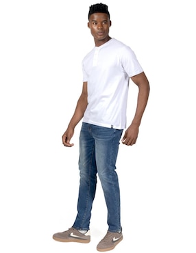 Playera Forever 21 basic cuello henley para hombre