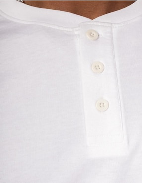 Playera Forever 21 cuello henley para hombre