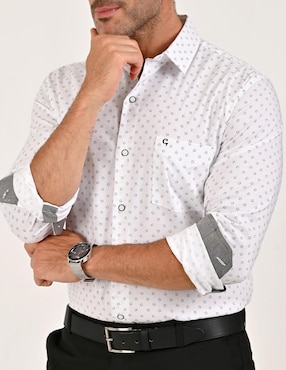 Camisa casual Yale manga larga para hombre