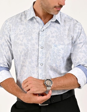 Camisa casual Yale manga larga para hombre