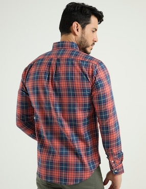 Camisa casual Polosur de algodón manga larga para hombre