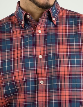 Camisa casual Polosur de algodón manga larga para hombre