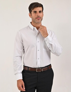 Camisa casual Yale manga larga para hombre