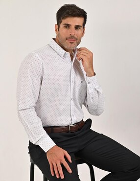 Camisa casual Yale manga larga para hombre