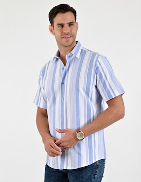 Camisa casual Yale de algodón manga corta para hombre