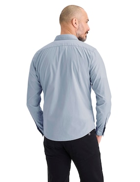 Camisa casual Dockers de algodón manga larga para hombre