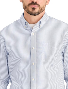 Camisa de vestir Dockers de algodón manga larga para hombre