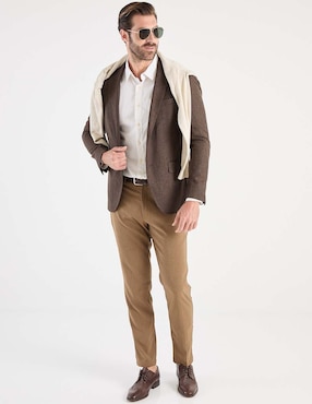 Camisa casual Dockers de algodón manga larga para hombre