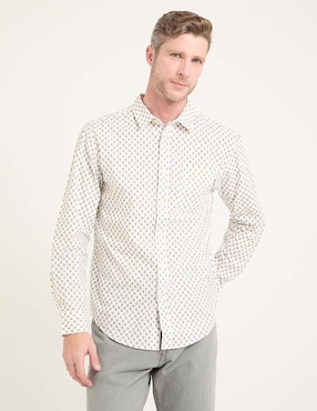 Camisa business casual Dockers de algodón manga larga para hombre