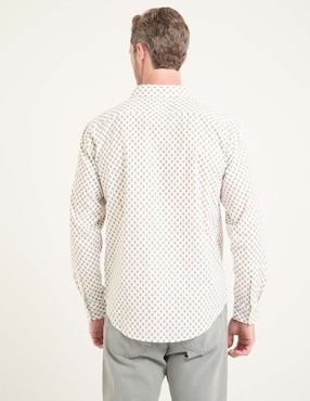 Camisa business casual Dockers de algodón manga larga para hombre