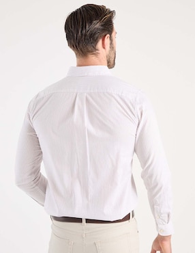 Camisa de vestir Dockers de algodón manga larga para hombre