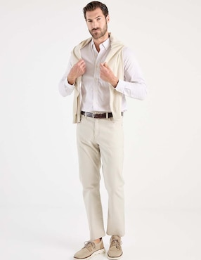 Camisa de vestir Dockers de algodón manga larga para hombre