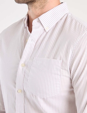 Camisa de vestir Dockers de algodón manga larga para hombre