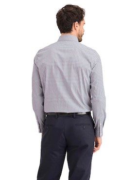 Camisa casual Dockers de algodón manga larga para hombre