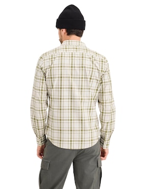 Camisa casual Dockers de algodón manga larga para hombre
