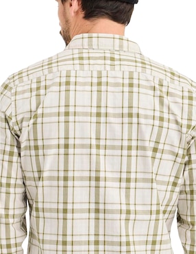 Camisa casual Dockers de algodón manga larga para hombre