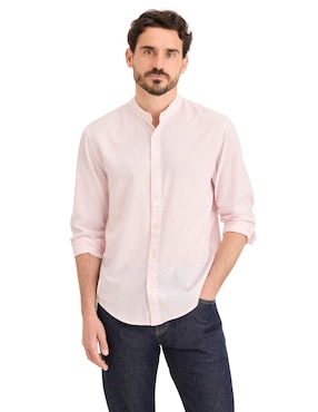 Camisa casual Dockers de algodón manga larga para hombre