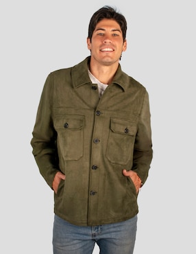 Chamarra casual Jbe de gamuza para hombre