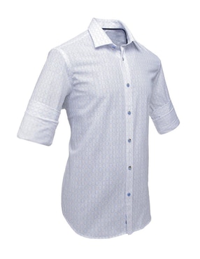 Camisa casual Cuadra manga larga para hombre