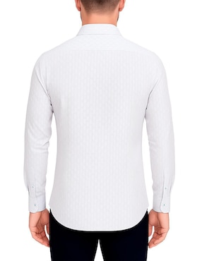 Camisa casual Cuadra manga larga para hombre