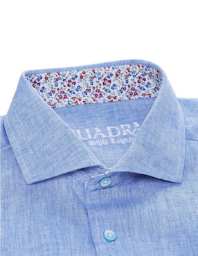 Camisa casual Cuadra manga larga para hombre