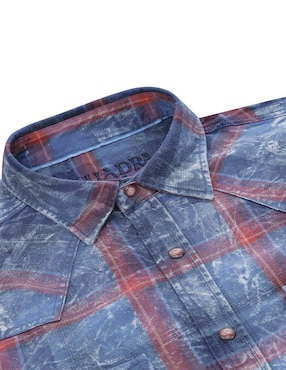 Camisa casual Cuadra manga larga para hombre