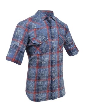 Camisa casual Cuadra manga larga para hombre