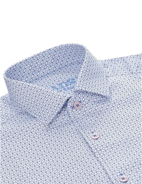 Camisa casual Cuadra manga larga para hombre