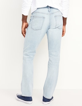 Jeans straight Old Navy lavado claro para hombre