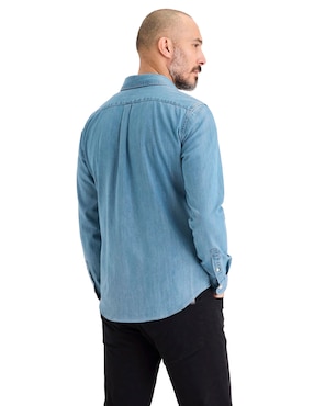 Camisa casual Dockers de algodón manga larga para hombre