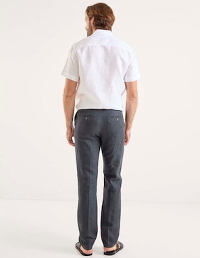 Pantalón de vestir slim Ábito de lino para hombre