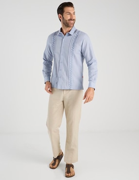 Guayabera manga larga Costavana para hombre