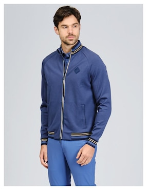 Chamarra casual Original Penguin impermeable bolsa con cierre para hombre