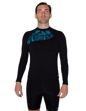 Wetshirt Sunskin estampado floral para hombre