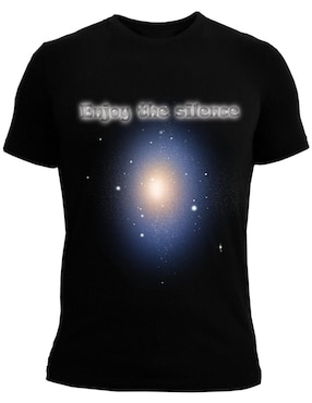 Playera Marëvnyk enjoy the silence om espiritual depeche cuello redondo para hombre