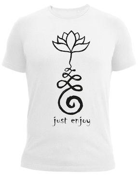 Playera Marëvnyk alta gama flor de loto buda budista cuello redondo para hombre