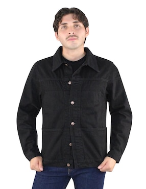 Chamarra casual Innermotion de mezclilla con bolsillos para hombre