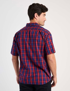 Camisa casual Cavalatti de algodón manga corta para hombre