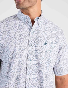 Camisa casual Cavalatti de algodón manga corta para hombre
