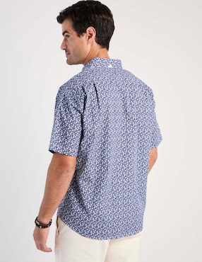 Camisa casual Cavalatti de algodón manga corta para hombre