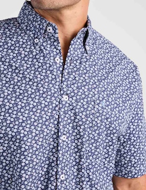Camisa casual Cavalatti de algodón manga corta para hombre