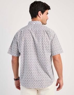 Camisa casual Cavalatti de algodón manga corta para hombre