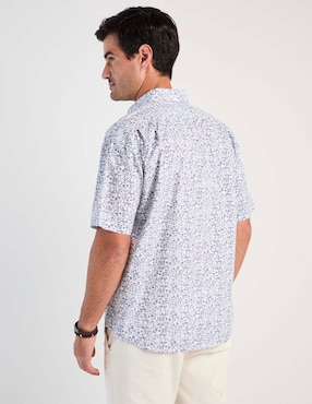Camisa casual Cavalatti de algodón manga corta para hombre