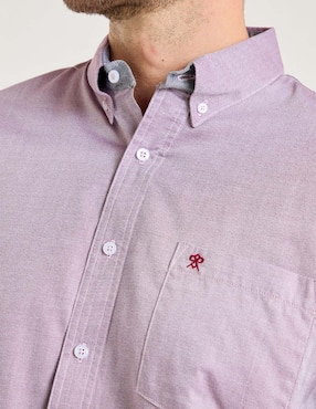 Camisa casual Cavalatti de algodón manga larga para hombre