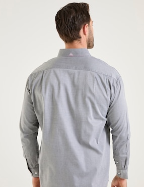Camisa casual Cavalatti de algodón manga larga para hombre