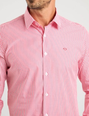 Camisa casual Oscar de la Renta de algodón manga larga para hombre