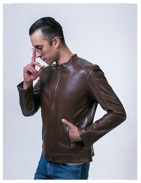 Chamarra para motociclista Castelli Leather Authentic para hombre