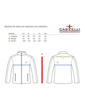 Chamarra para motociclista Castelli Leather Authentic para hombre