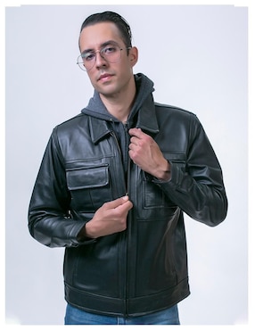 Chamarra para motociclista Castelli Leather Authentic para hombre